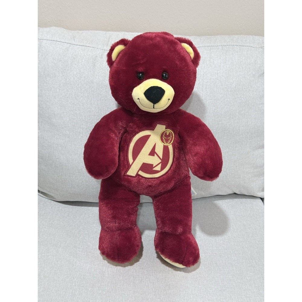 Marvel Avengers Build-A-Bear‎ Workshop Plush Iron Man Stuffed Embroidered Logo